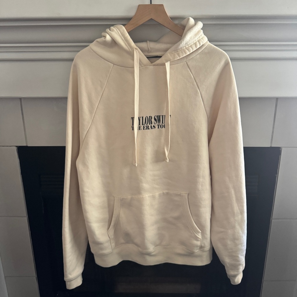 Taylor Swift The Eras Tour Beige Hoodie Size Small Official Tour Merch